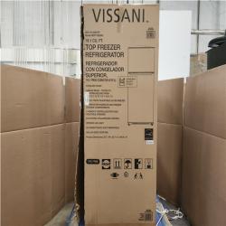 Phoenix NEW  Vissani 18.1 cu. ft. Top Freezer Refrigerator in Fingerprint Resistant Stainless Steel Look, Garage Ready