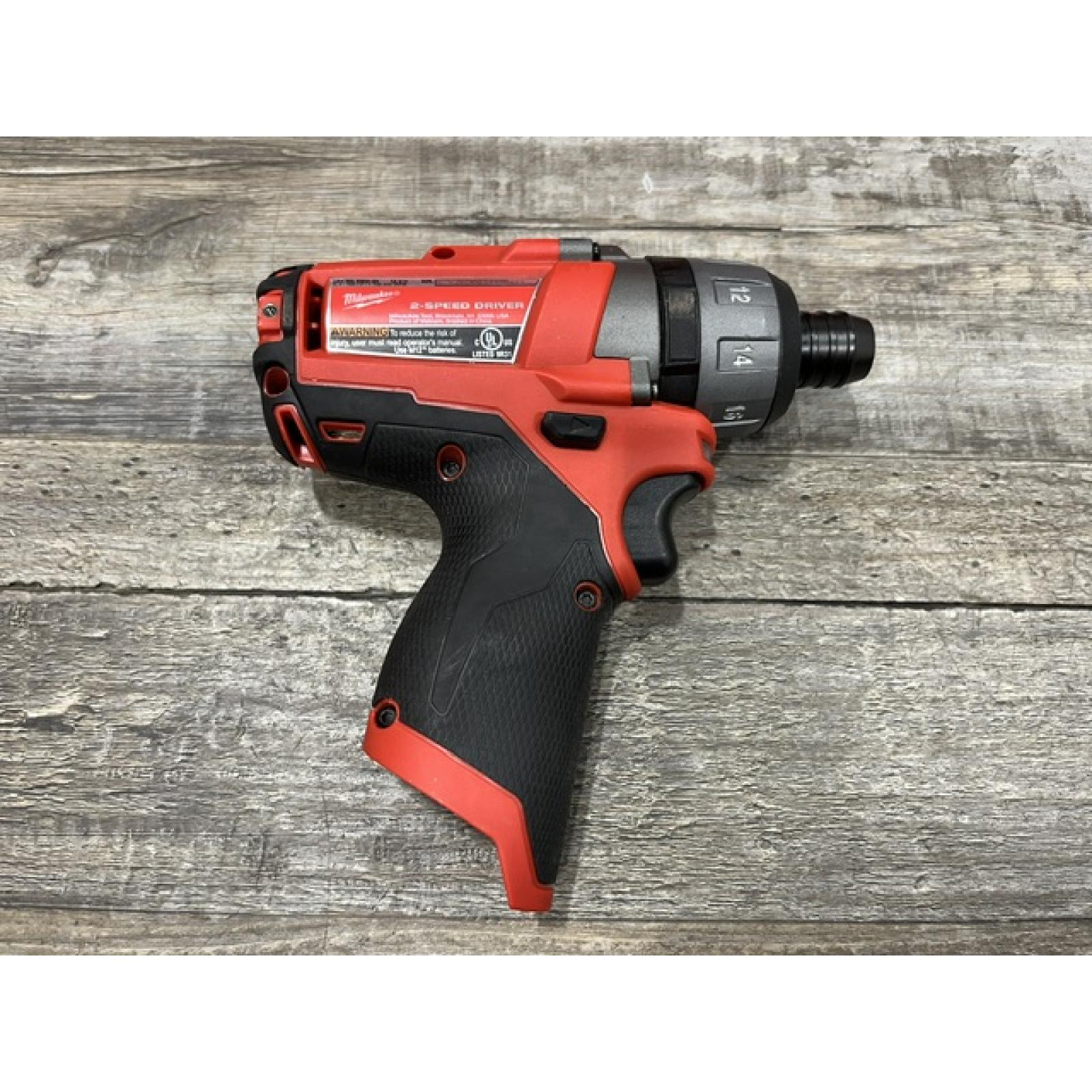 AS-IS Milwaukee FUEL 12-Volt Lithium-Ion Brushless Cordless 1/4 in. Hex 2-Speed Screwdriver Kit