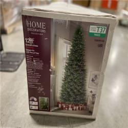 DALLAS LOCATION - Home Decorators Collection 12 ft. Grand Duchess Twinkling Balsam Fir LED Pre-Lit Artificial Christmas Tree