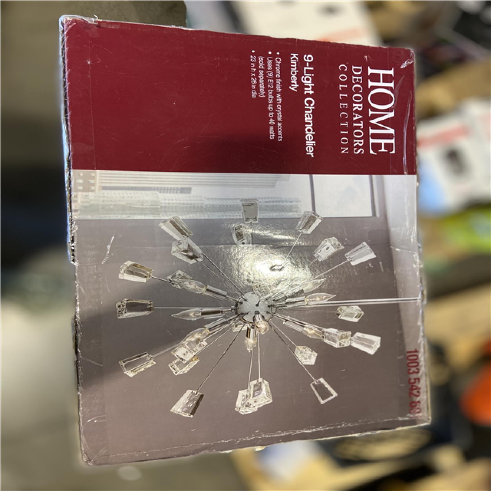 NEW! - Home Decorations Collection 9-Light Chandelier Kimberly