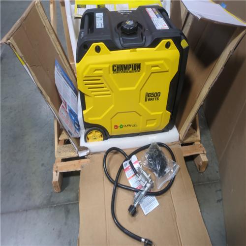 CALIFORNIA AS-IS CHAMPION PORTABLE POWER GENERATOR w/RYOBI LAWNMOWER