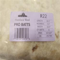 Phoenix NEW Havelock Wool R-22 Unfaced Wool Insulation Batt 23.5 in. x 3.88 ft. (720 sq. ft. ) (12-Bags)