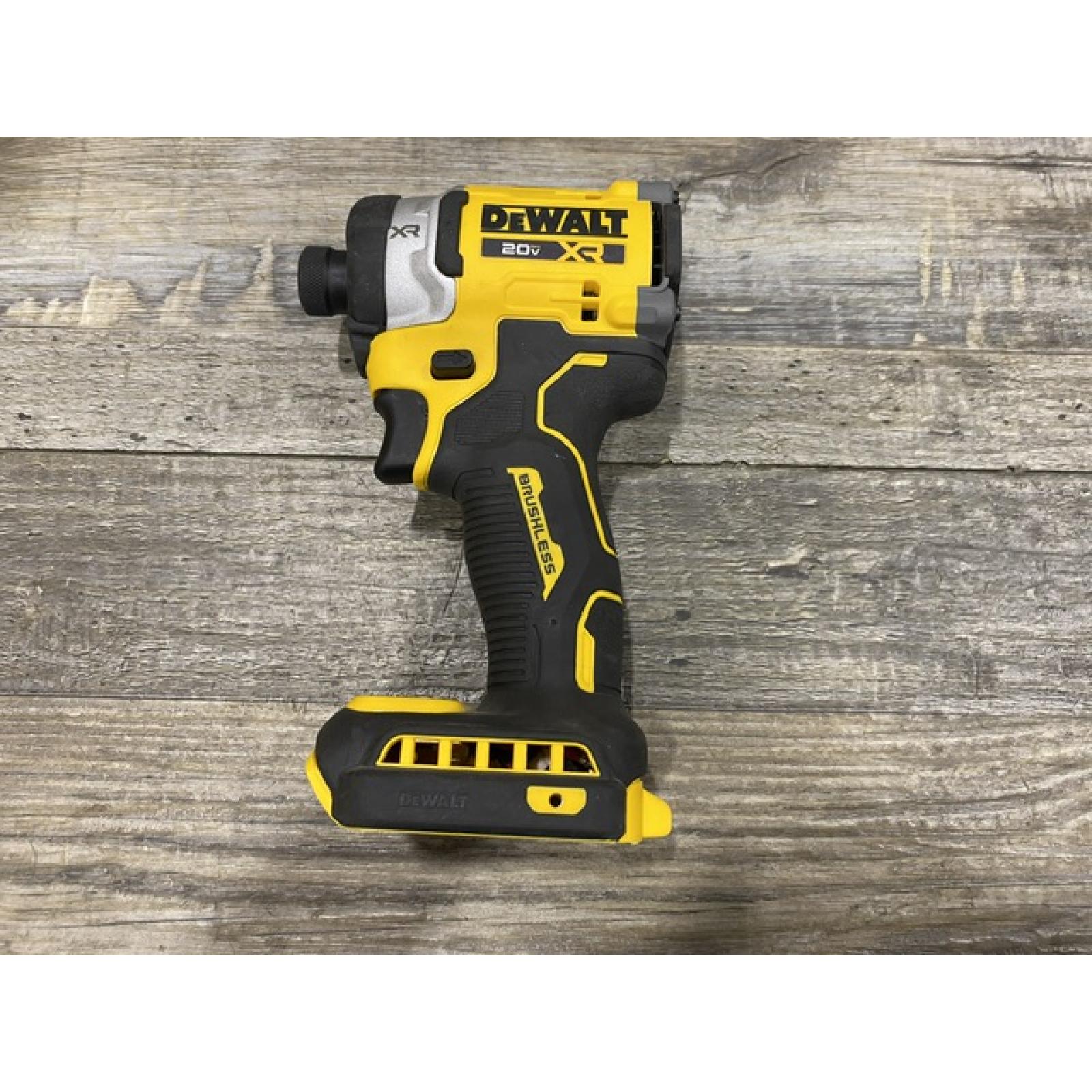 AS-IS DEWALT 20V MAX XR Lithium-Ion Brushless Cordless 3-Speed High Torque 1/4 in. Impact Driver Kit