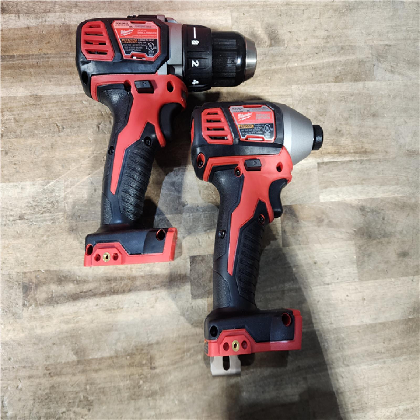HOUSTON LOCATION - AS-IS Milwaukee 18V Lithium-Ion Cordless Drill Driver/Impact Driver Combo Kit