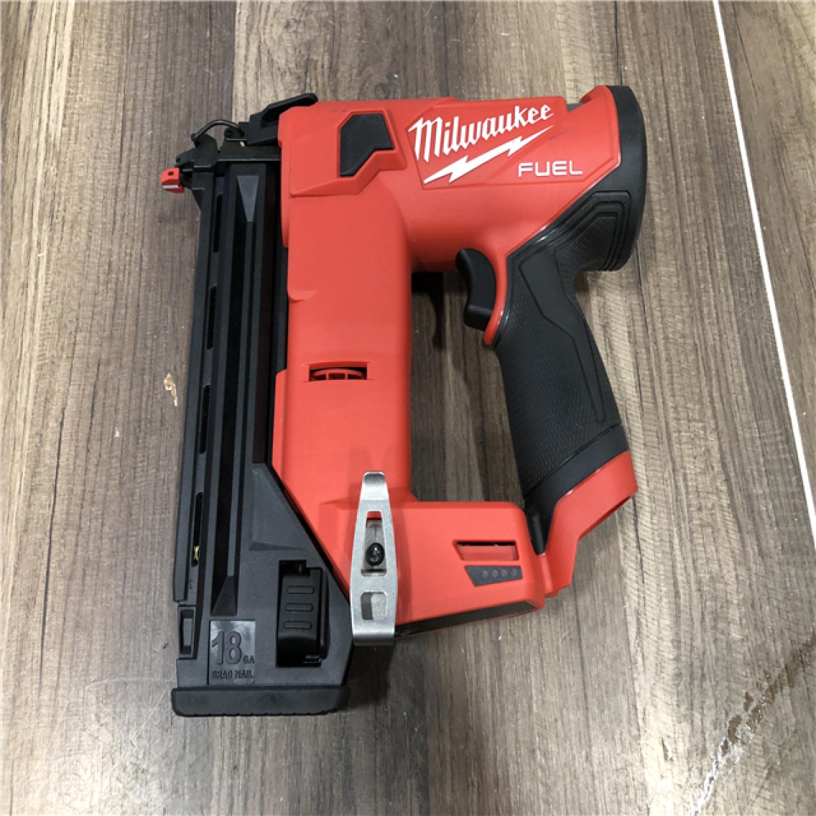 AS-IS Milwaukee FUEL 12-Volt Lithium-Ion Brushless Cordless 18-Gauge 1-1/2 in. Compact Brad Nailer (Tool Only)