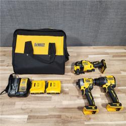 HOUSTON LOCATION - AS-IS DEWALT ATOMIC 20-Volt Lithium-Ion Cordless Brushless (3-Tool) Combo Kit