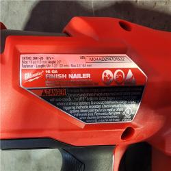HOUSTON LOCATION - AS-IS (APPEARS LIKE NEW) Milwaukee 2841-20 18V Cordless Gen II 16 Gauge Angled Finish Nailer (Tool Only)