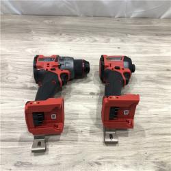 AS-IS Milwaukee FUEL 18V Lithium-Ion Cordless Hammer Drill and Impact Driver Combo Kit