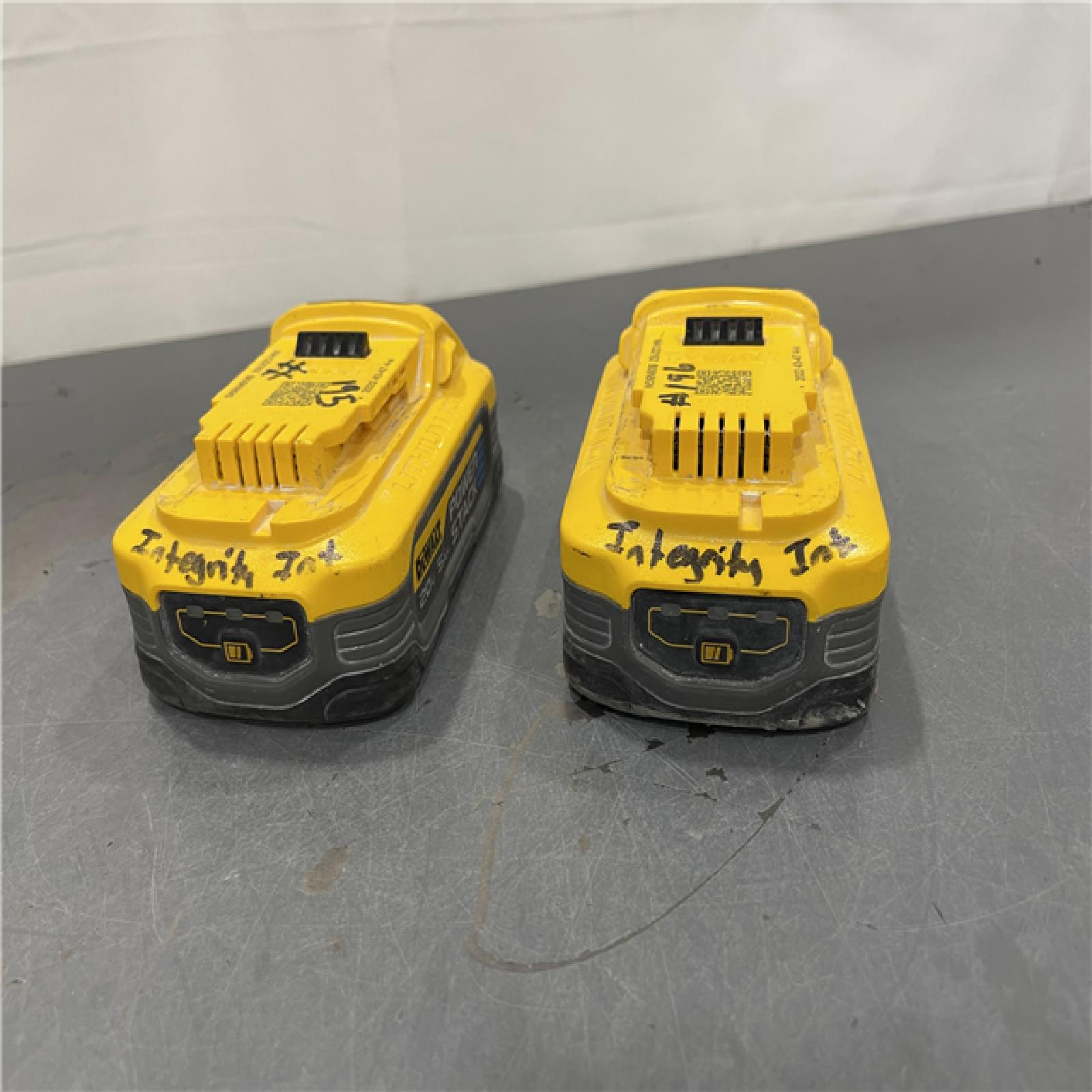 AS-IS - DEWALT POWERSTACK 20V Lithium-Ion 5.0Ah Battery Pack (2 Pack)