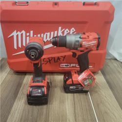 AS-IS MILWAUKEE M18 FUEL 18V Lithium-Ion Brushless Cordless Hammer Drill and Impact Driver Combo Kit (2-Tool) with 2 Batteries