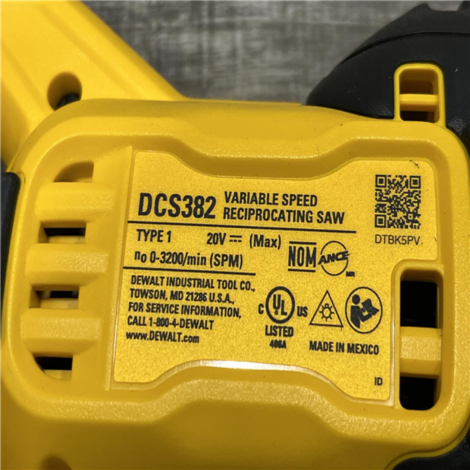 AS-IS DEWALT 20V MAX Cordless Brushless Reciprocating Saw (Tool Only)