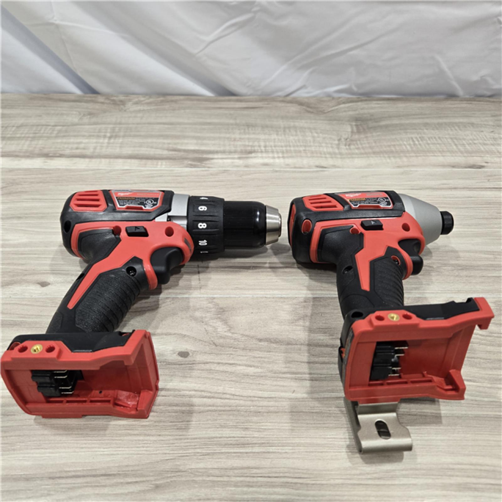 LIKE NEW! - Milwaukee 18V Cordless Brushed 2 Tool Drill/Driver and Impact Driver Kit