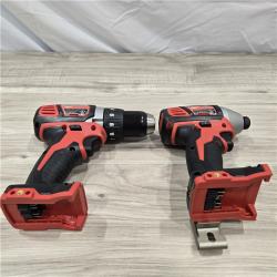 LIKE NEW! - Milwaukee 18V Cordless Brushed 2 Tool Drill/Driver and Impact Driver Kit