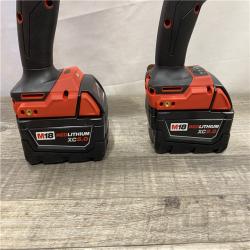 AS-IS Milwaukee FUEL 18V Lithium-Ion Brushless Cordless Hammer Drill and Impact Driver Combo Kit