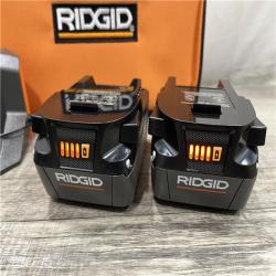 AS-IS RIDGID 18V Lithium-Ion (2) 4.0 Ah Battery Starter Kit