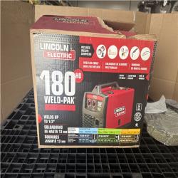 CALIFORNIA AS IS LINCOLN ELECTRIC 180HD WELD PAK