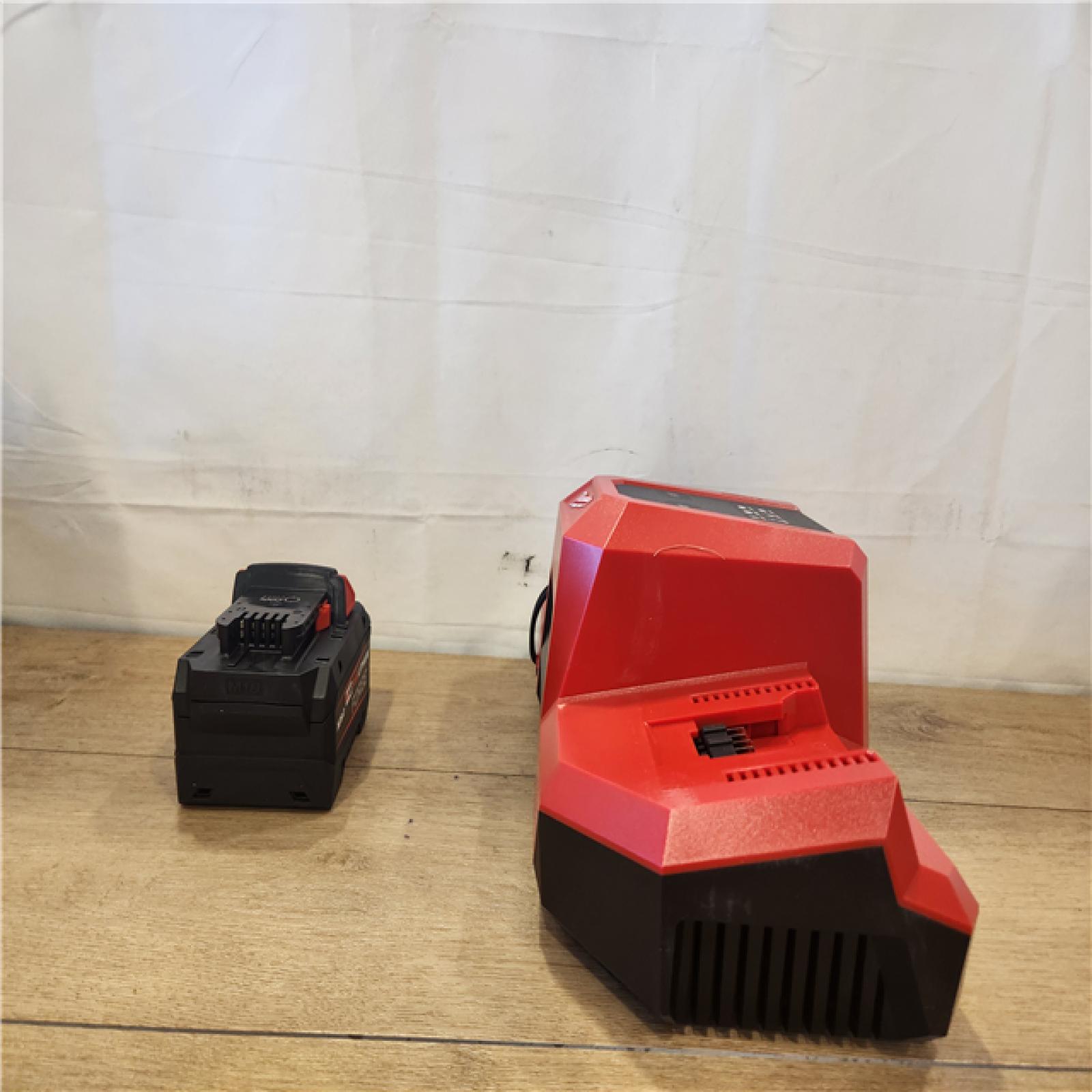 AS-IS- Milwaukee 18V Lithium-Ion REDLITHIUM FORGE 8.0 Ah Battery Pack with 18V Super Charger