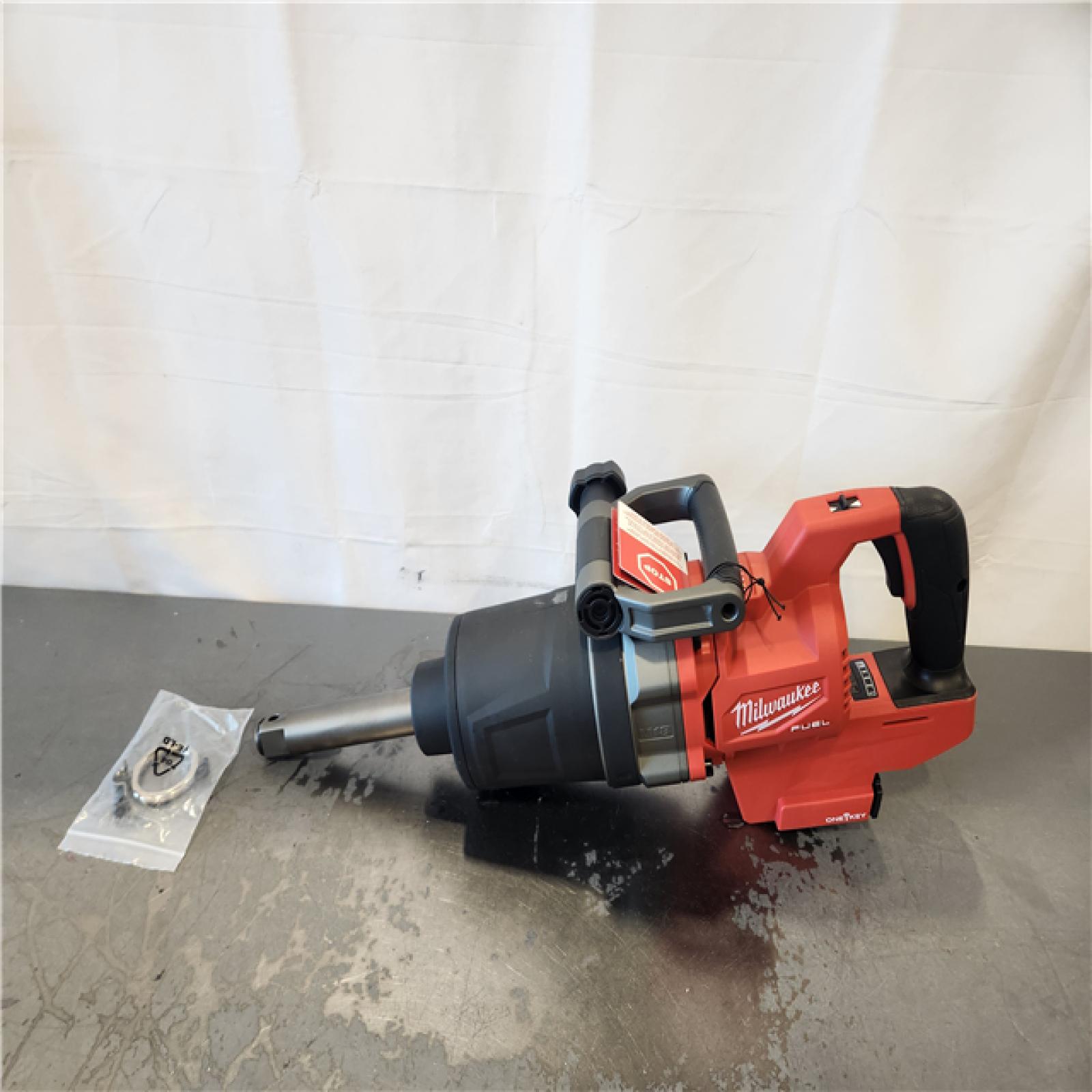 AS-IS- Milwaukee M18 FUEL 18V Lithium-Ion Brushless Cordless 1 in. Impact Wrench Extended Reach D-Handle (Tool-Only)