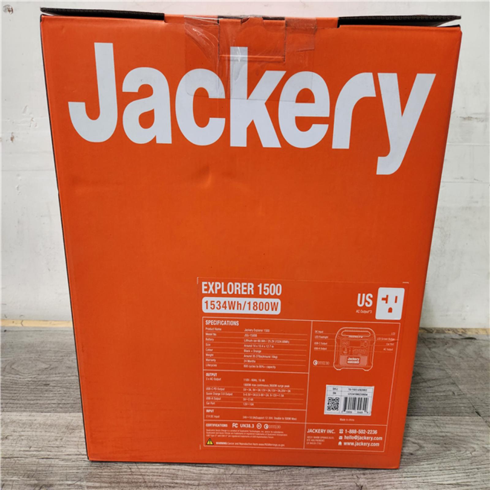 Phoenix Location NEW Jackery Explorer 1500, 1534Wh/1800W Model No. JSG-1500B