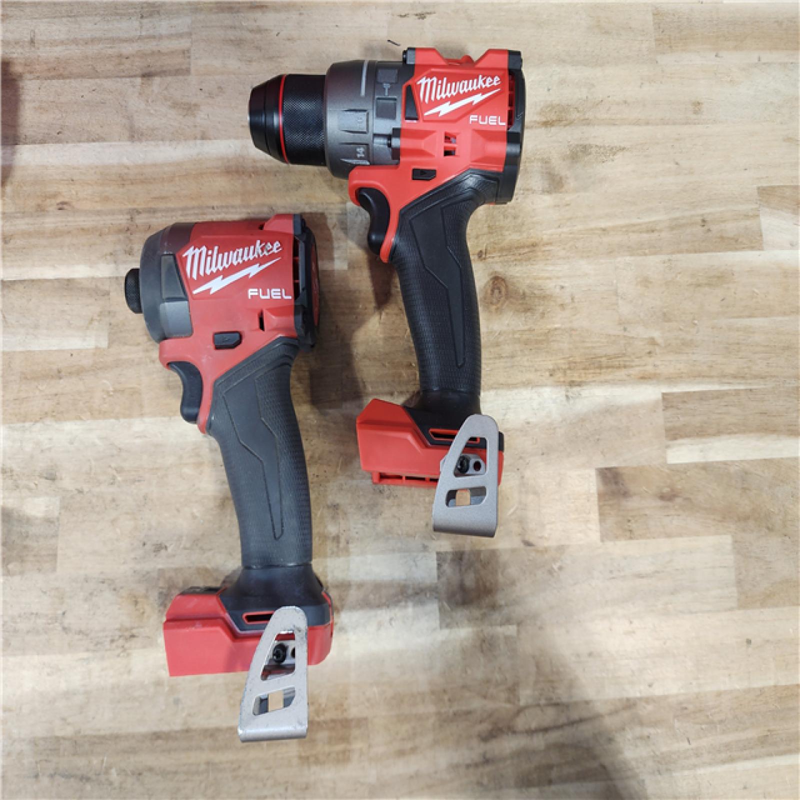 HOUSTON LOCATION - AS-IS Milwaukee FUEL 18V Lithium-Ion Brushless Cordless Hammer Drill and Impact Driver Combo Kit