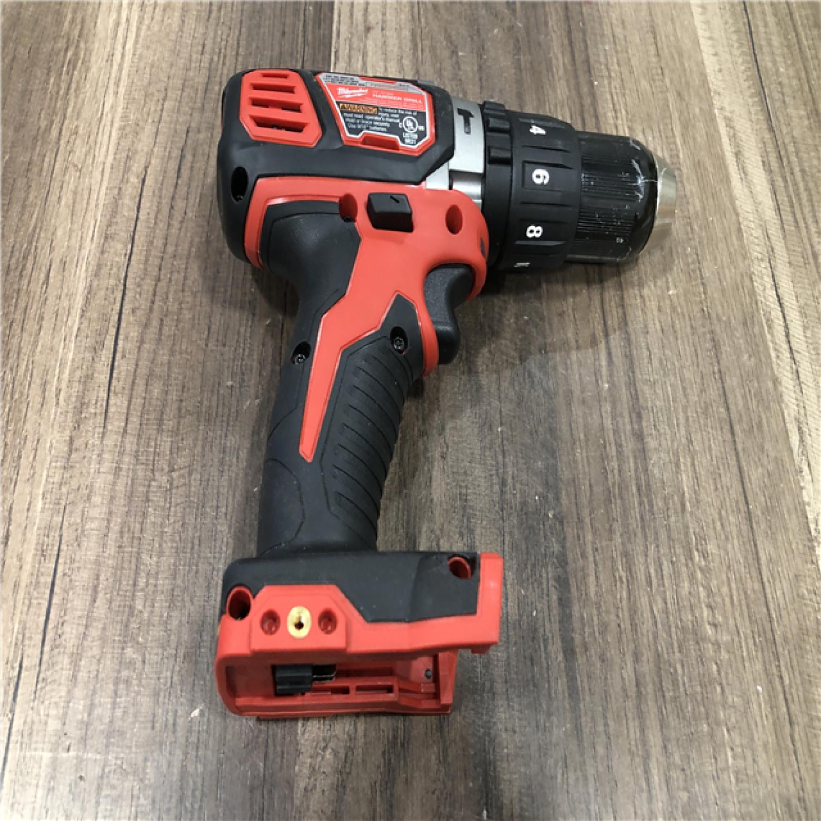 AS-IS Milwaukee M18 18V Lithium-Ion Cordless 1/2 in. Hammer Drill/Driver (Tool-Only)