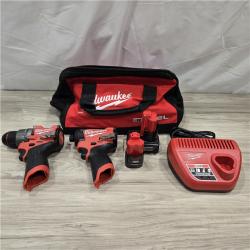 AS-IS Milwaukee 3497-22 12V Hammer Drill and Impact Driver Combo Kit