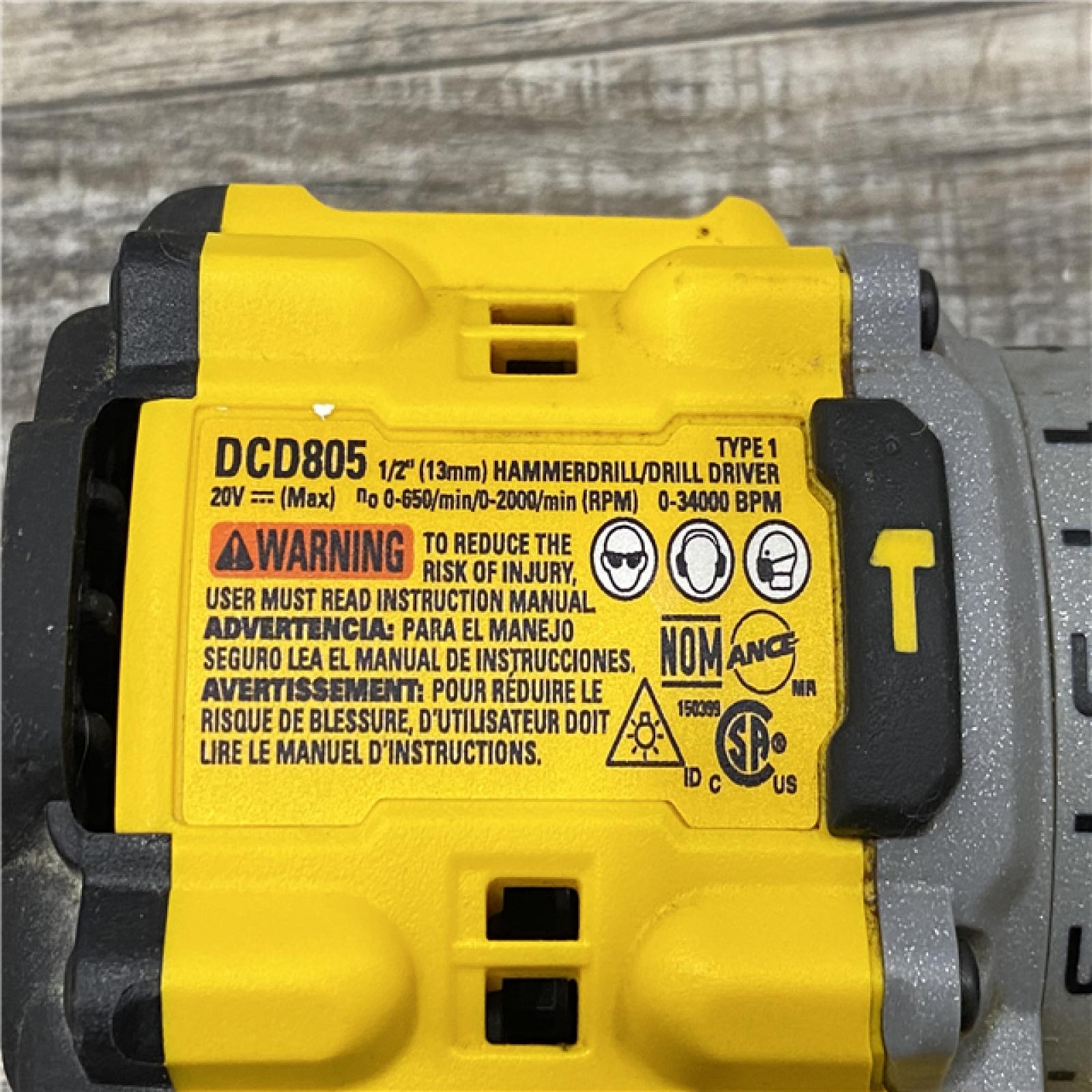 AS-IS DEWALT 20V XR Brushless Cordless 1/2 in. Hammer Drill (Tool-Only)