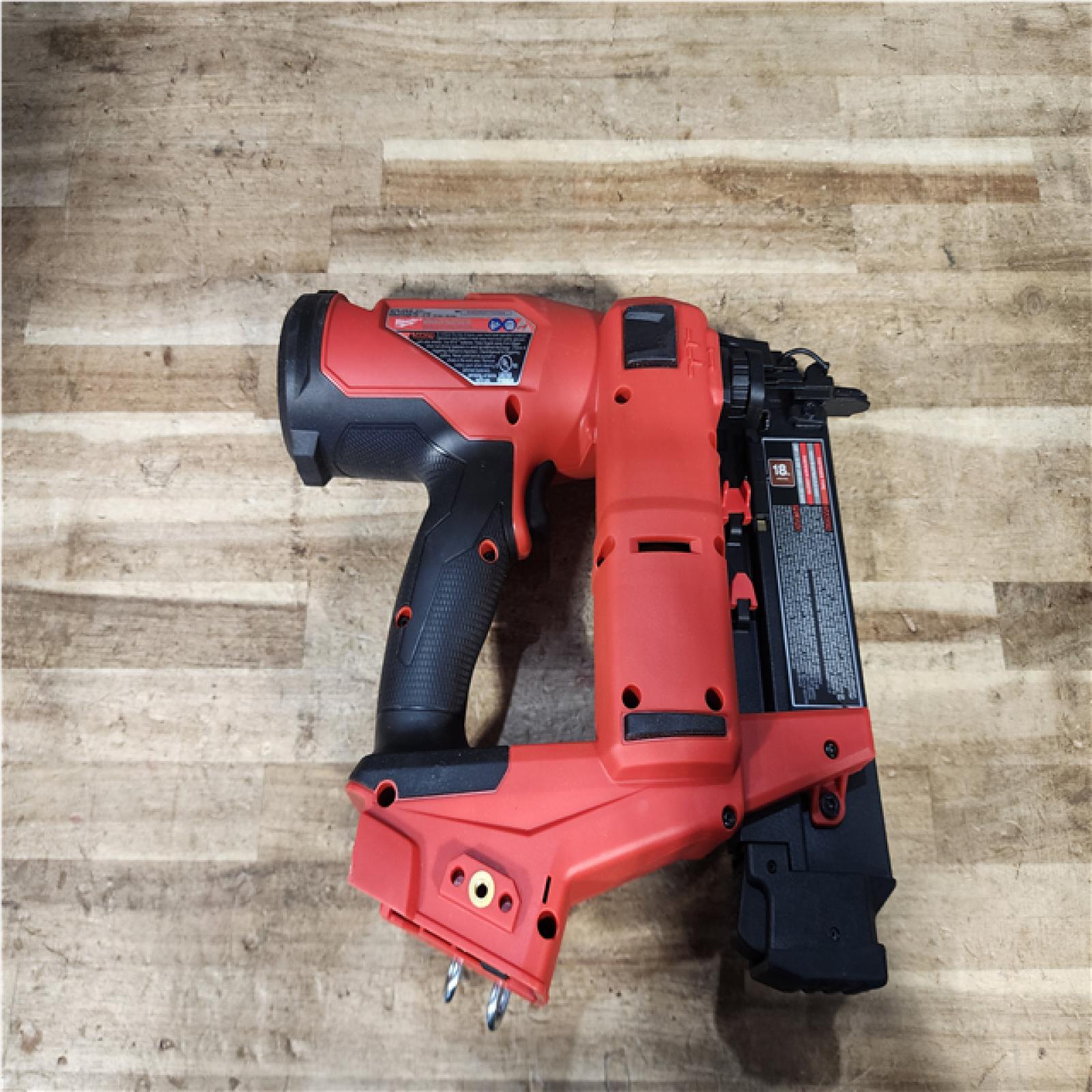 Houston location AS-IS Milwaukee FUEL 18-Volt Lithium-Ion Brushless Cordless Gen II 18-Gauge Brad Nailer (Tool-Only)