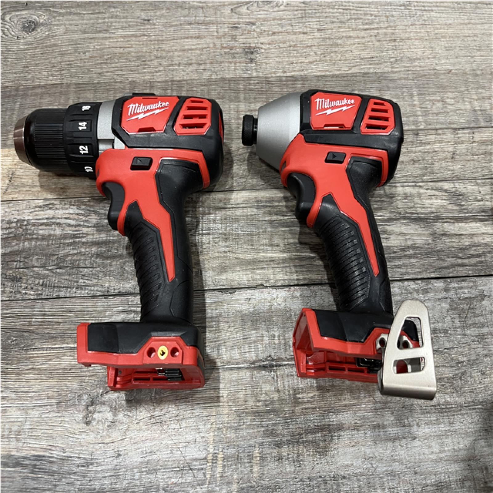 AS-IS Milwaukee 18V Lithium-Ion Cordless Drill Driver/Impact Driver Combo Kit