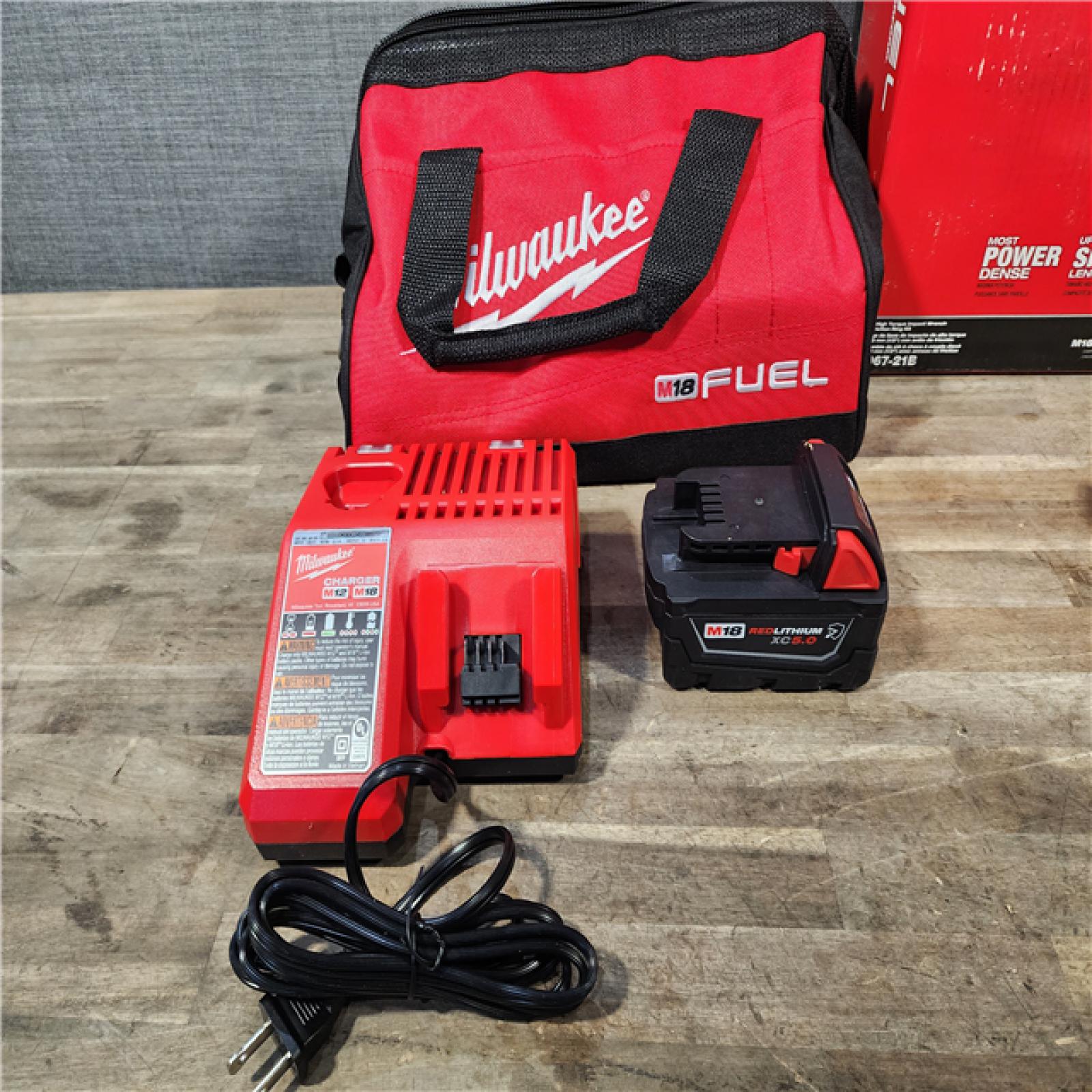 HOUSTON LOCATION - AS-IS Milwaukee M18 1/2 in. Cordless Brushless High Torque Impact Wrench Kit (Battery & Charger)