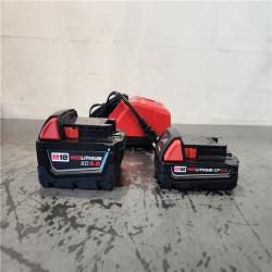 AS-IS- Milwaukee 18-Volt Lithium-Ion Starter Kit with One 5.0 Ah and One 2.0 Ah Battery and Charger