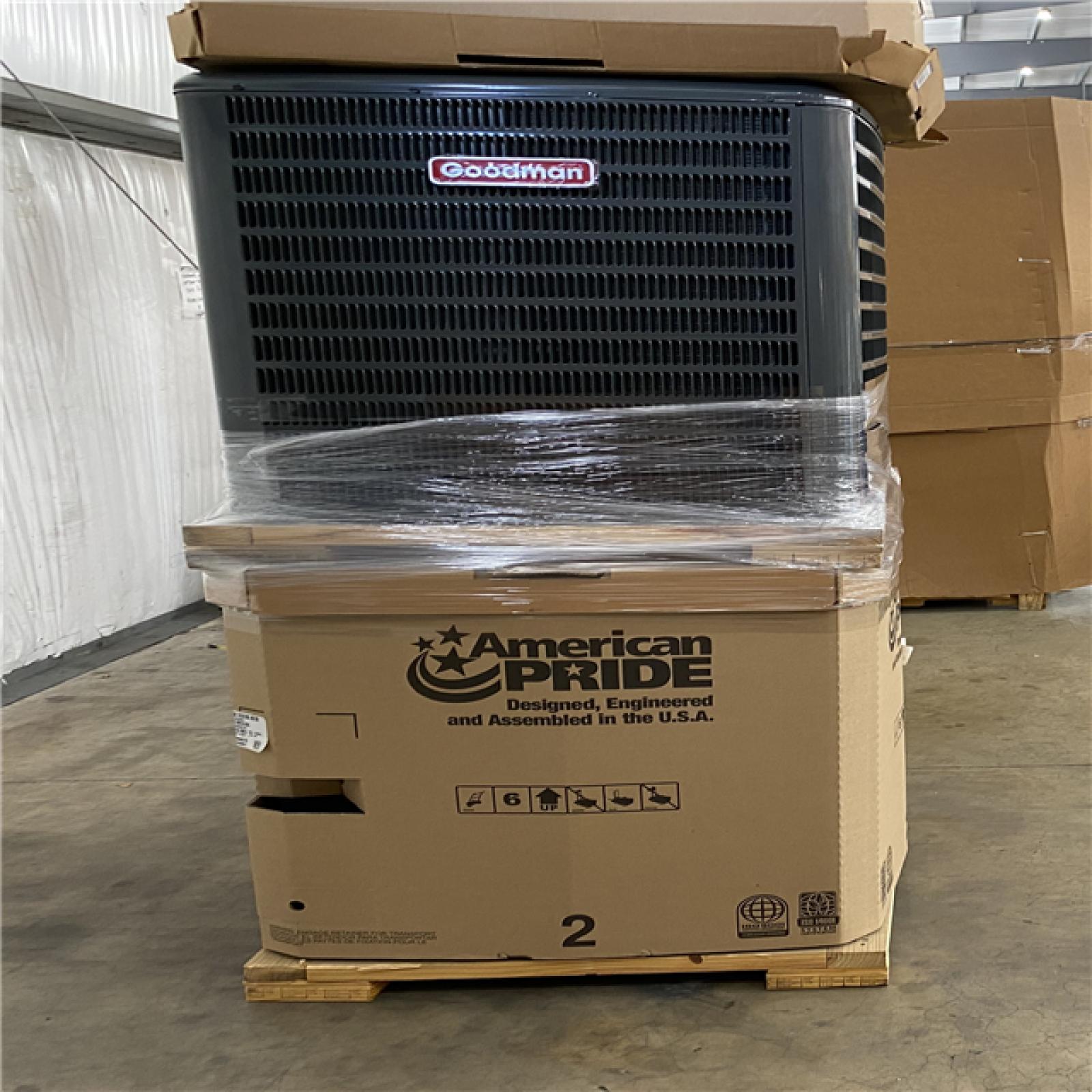 Houston Location AS IS - Goodman 3.5 Ton 14.3 SEER2 Single Stage Heat Pump Condenser