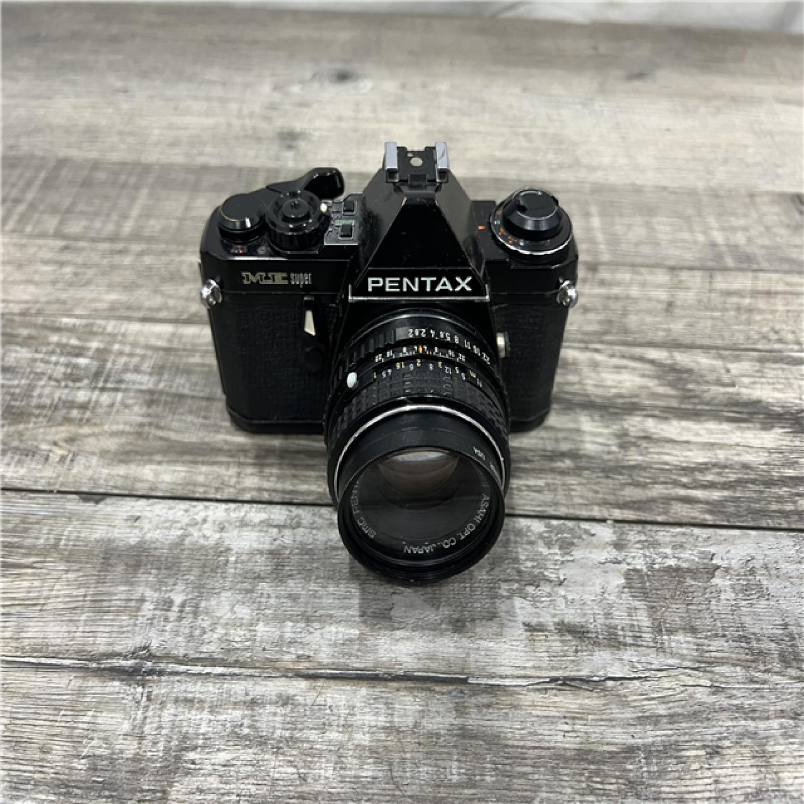 AS-IS Pentax ME Super Black – 50mm F2 Lens