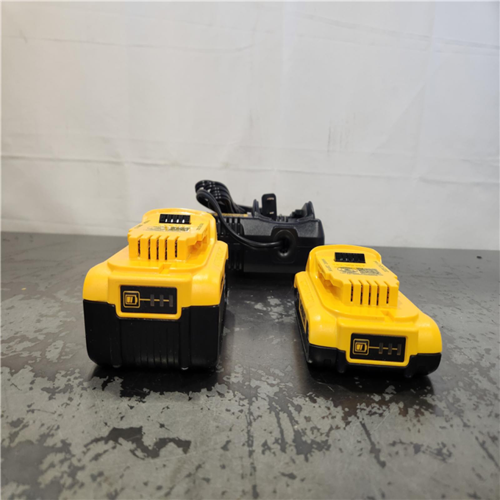 AS-IS- DEWALT 20V MAX Lithium-Ion Battery Kit with 5.0Ah and 2.0Ah Battery and Charger