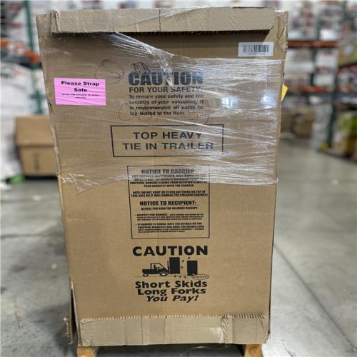 DALLAS LOCATION -AS-IS LIBERTY SAFE Centurion 24-Gun 40-min fire rating EMP E-Lock, 59.25 in H x 28.25 in W x 20 in. L, Black Gun Safe