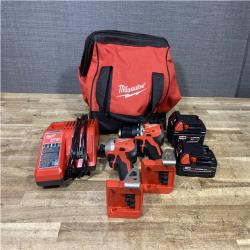 Houston Location AS-IS Milwaukee 18-Volt Lithium-Ion Brushless Cordless Compact Hammer Drill/Impact Combo Kit