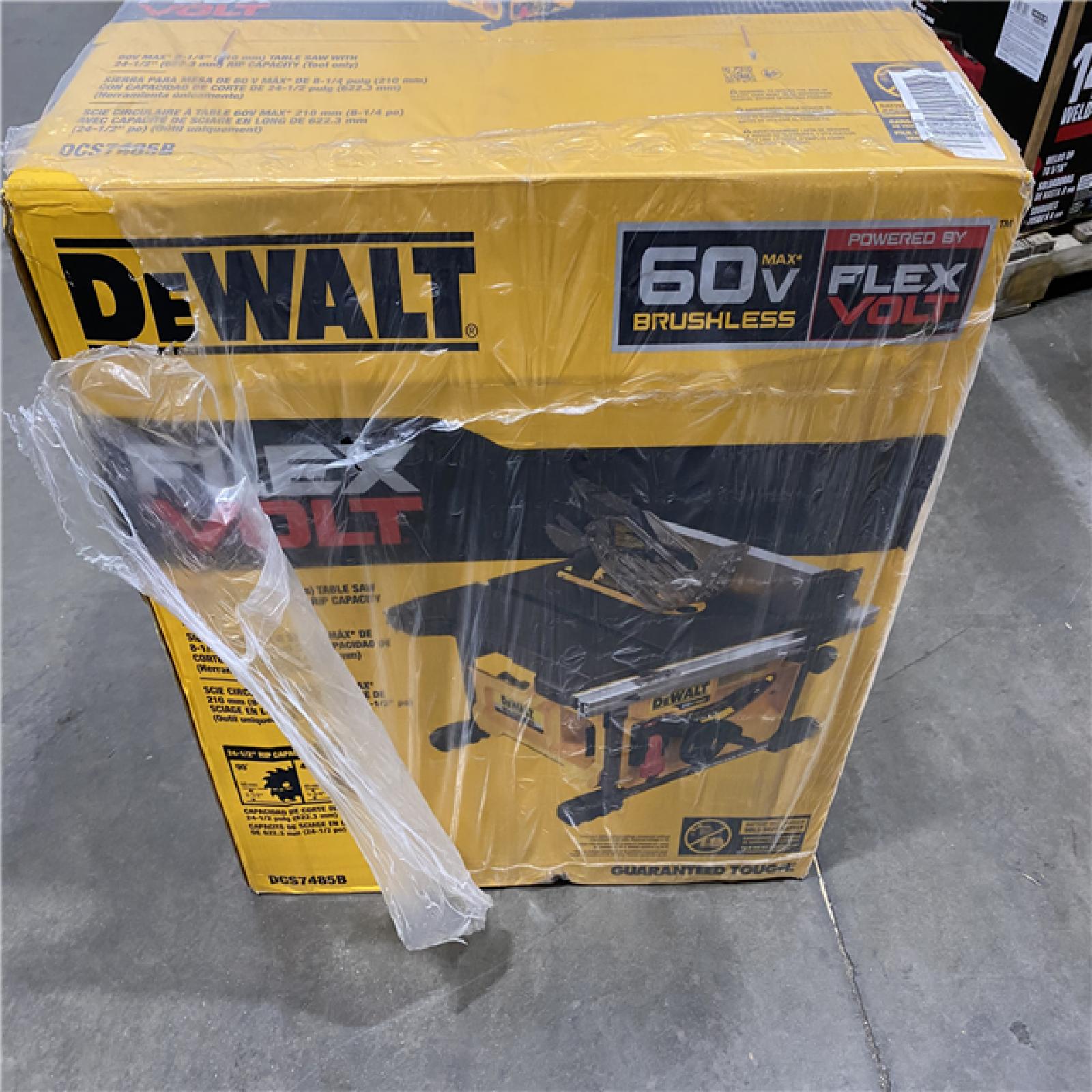NEW-  DeWALT 60V MAX FLEXVOLT 8-1/4-Inch Adjustable Table Saw (Tool Only)