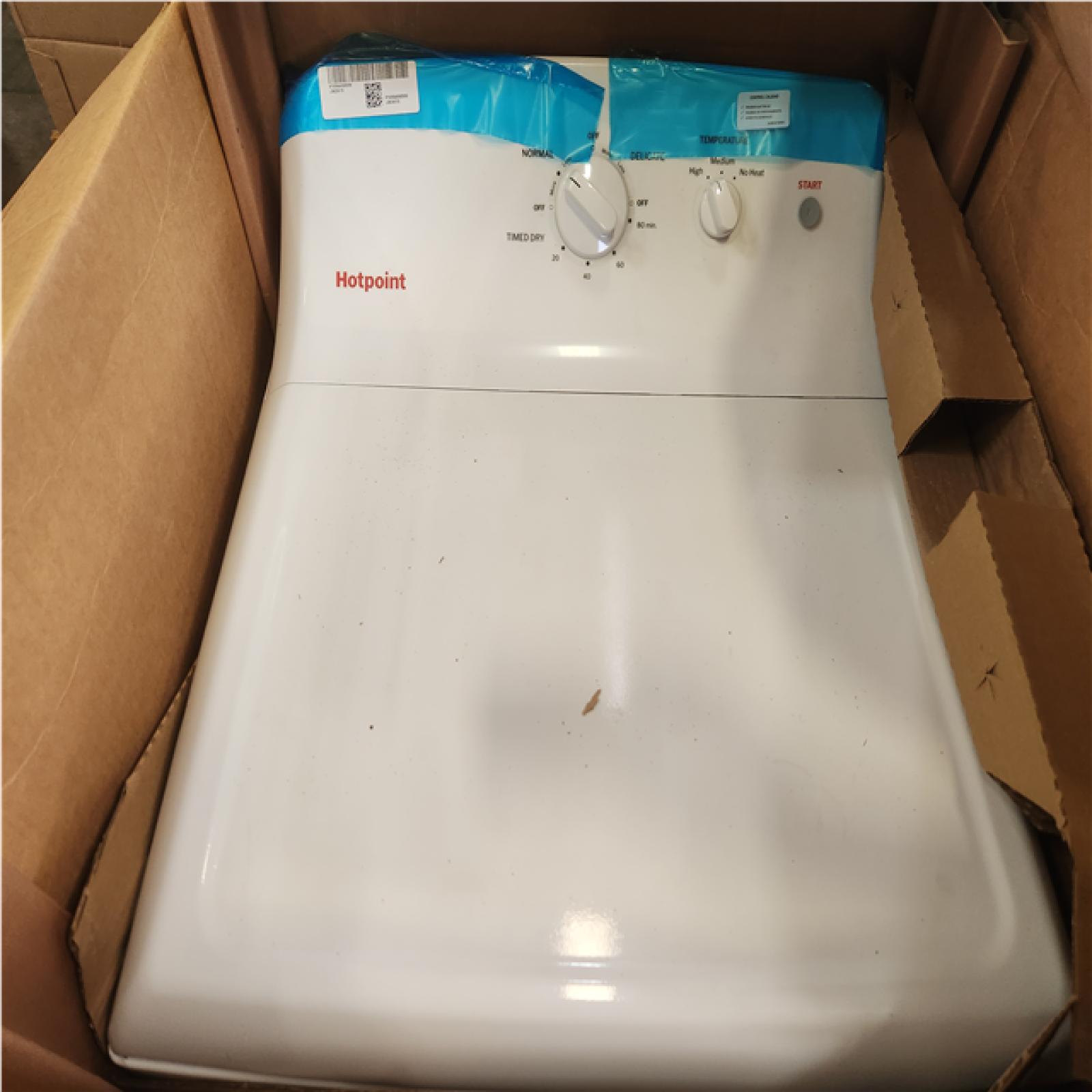 Phoenix NEW GE Hotpoint 6.2 cu. ft. vented Gas Dryer in White with Auto Dry