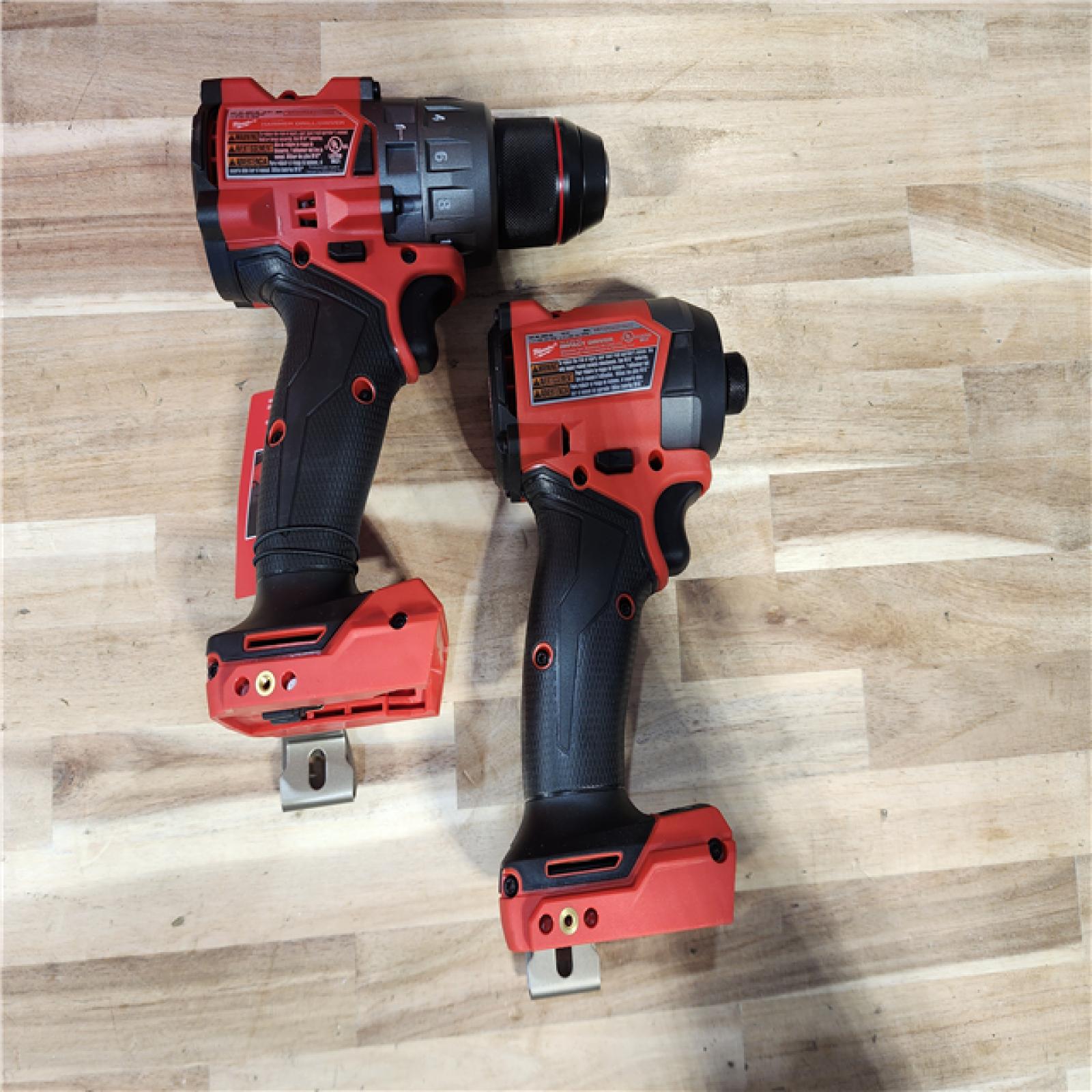 HOUSTON LOCATION - AS-IS Milwaukee  FUEL 18V Lithium-Ion Brushless Cordless Hammer Drill and Impact Driver Combo Kit