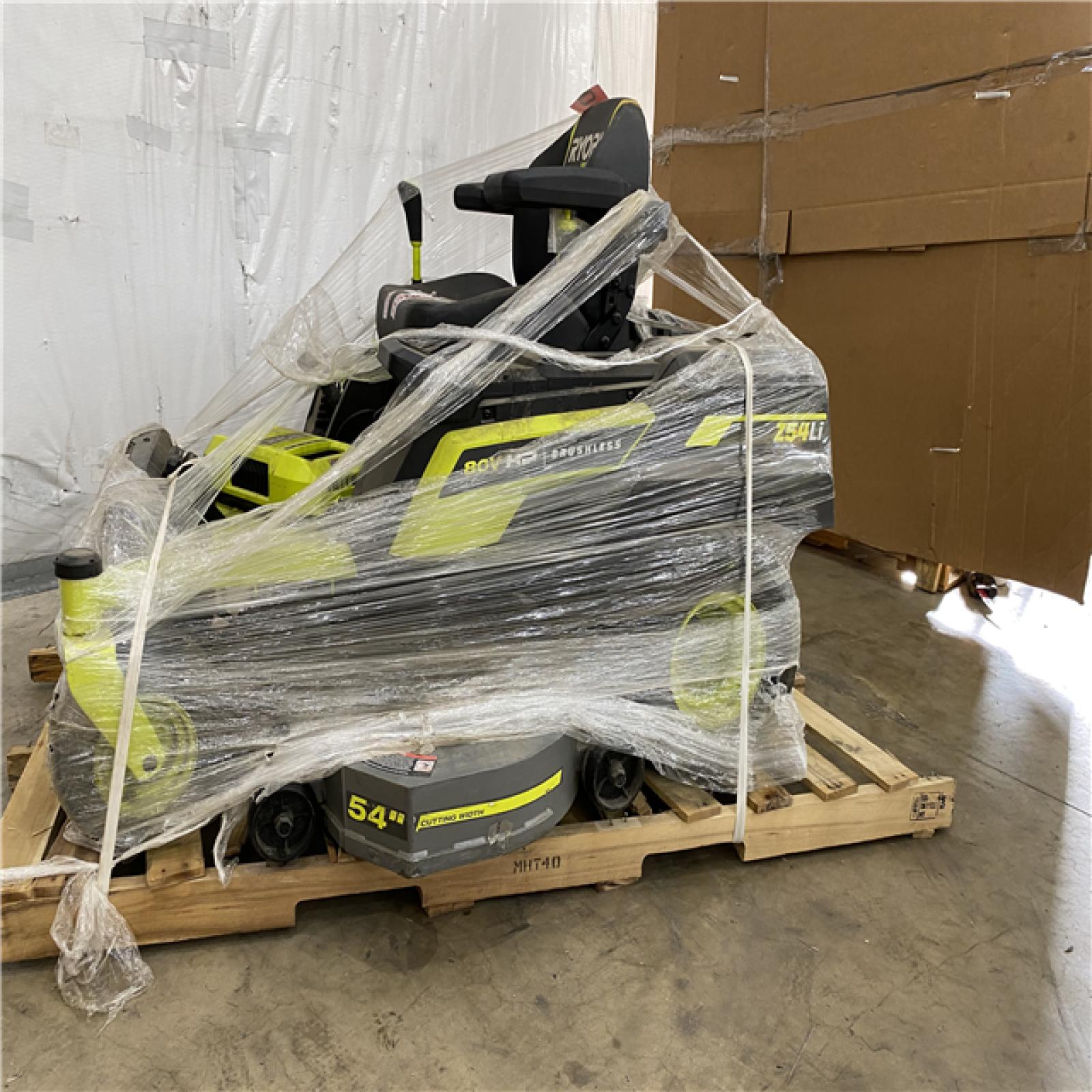 Houston Location AS IS - Ryobi Z54 LI 54 Riding Mower