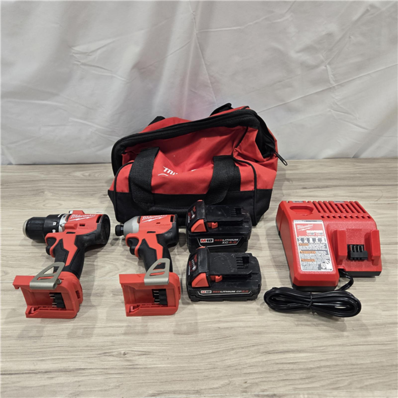 AS-IS Milwaukee M18 Compact Brushless 2-Tool Combo Kit