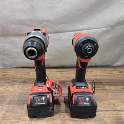 AS-IS MILWAUKEE FUEL 18V Lithium-Ion Brushless Cordless Hammer Drill and Impact Driver Combo Kit (2-Tool) with 2 Batteries