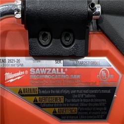 AS-IS Milwaukee FUEL GEN-2 18V Lithium-Ion Brushless Cordless SAWZALL Reciprocating Saw (Tool-Only)