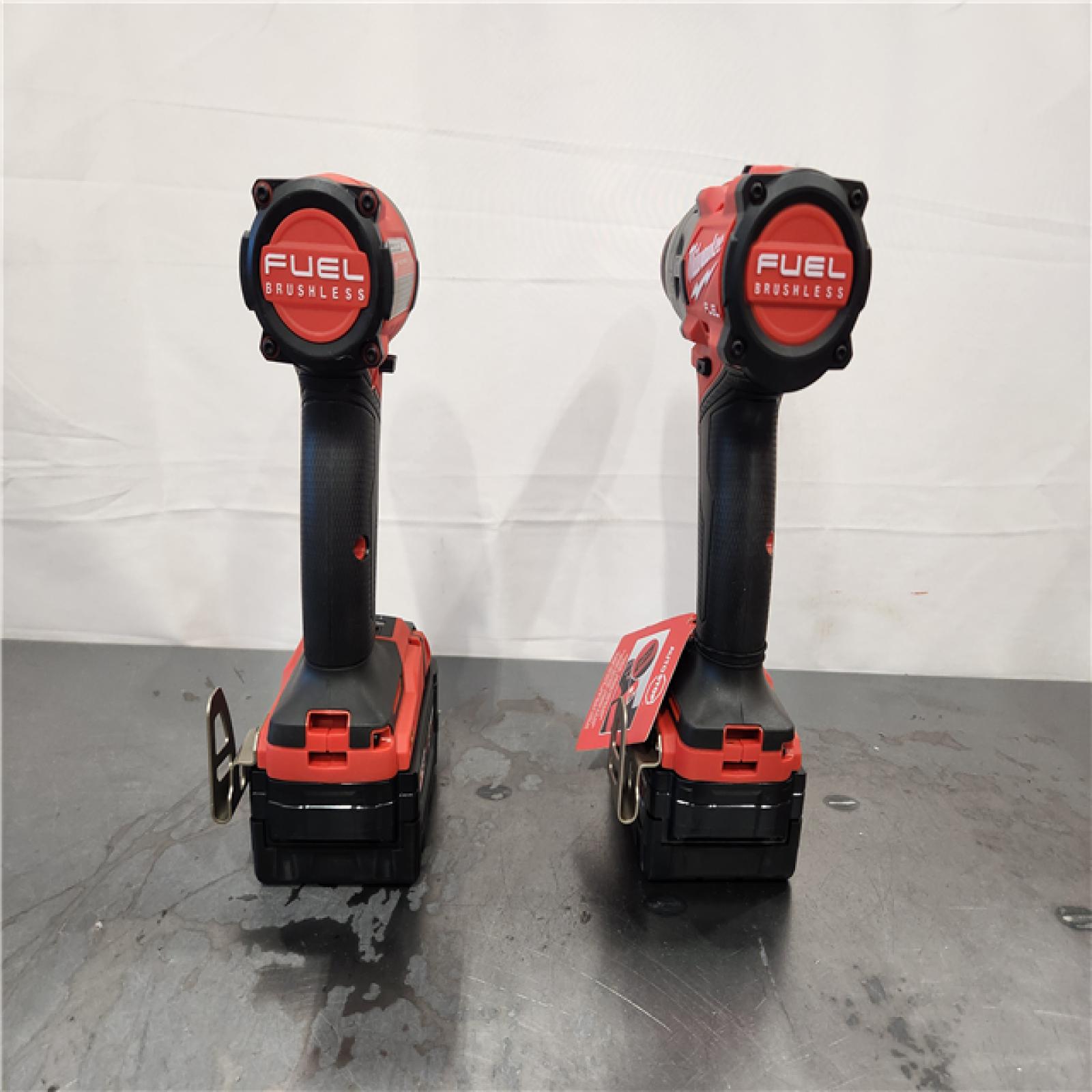 AS-IS- Milwaukee FUEL 18V Lithium-Ion Brushless Cordless Hammer Drill and Impact Driver Combo Kit