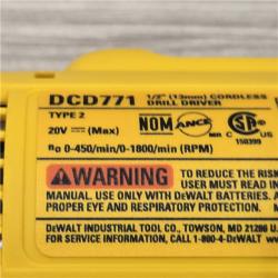 AS-IS DEWALT 20V MAX Cordless 1/2 in. Drill/Driver Kit