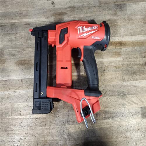 HOUSTON LOCATION - AS-IS MILWAUKEE FUEL 18V Cordless 18-Gauge 1/4 in. Narrow Crown Stapler (Tool-Only)