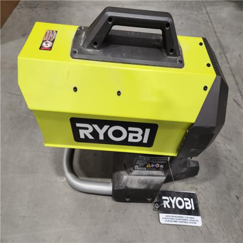 AS-IS RYOBI ONE+ 18V Cordless Hybrid Forced Air Propane Heater (Tool-Only)