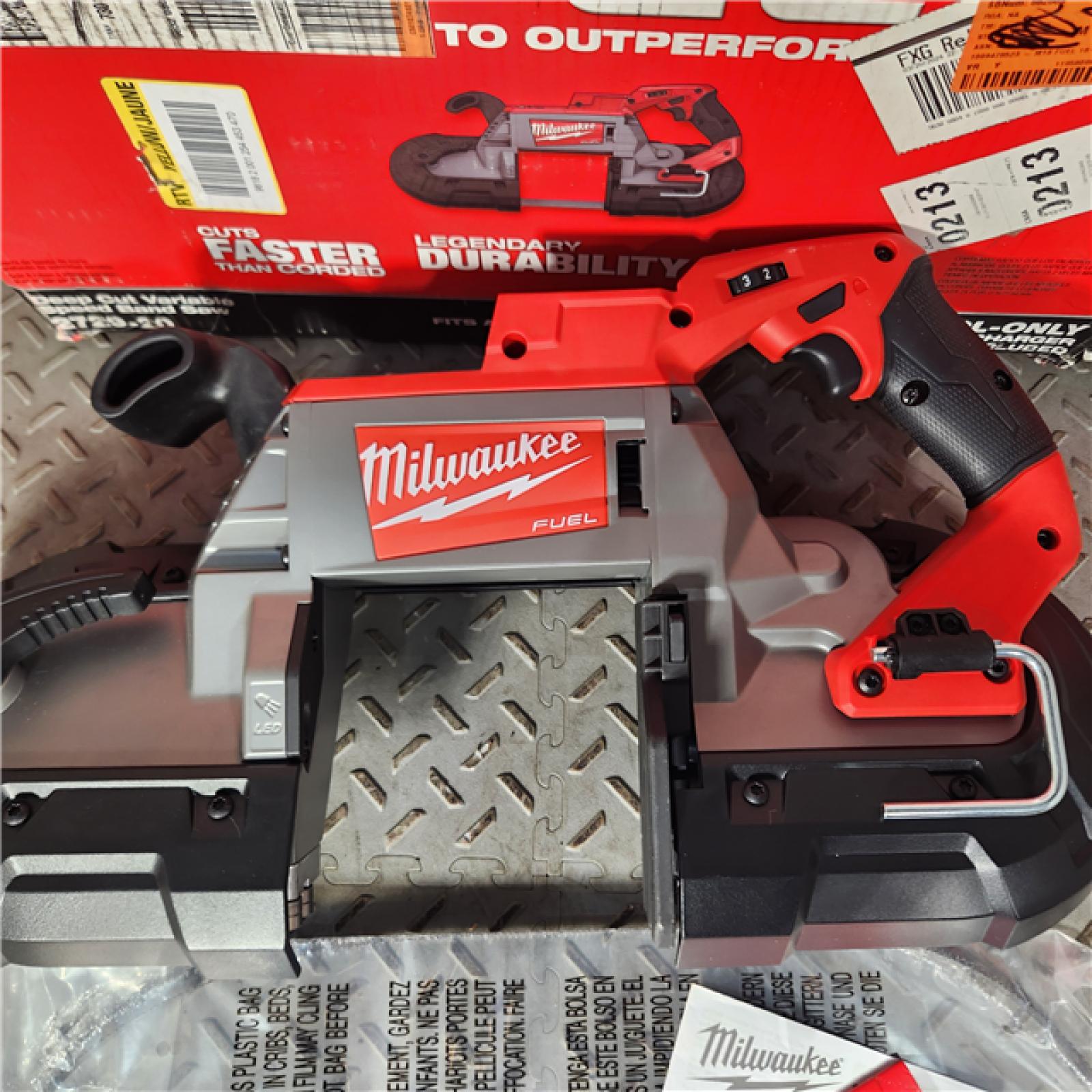 Houston Location- AS-IS Milwaukee 2729-20 - M18 Fuel 18V Cordless Brushless Band Saw Bare Tool -APPEARS IN GOOD CONDITION