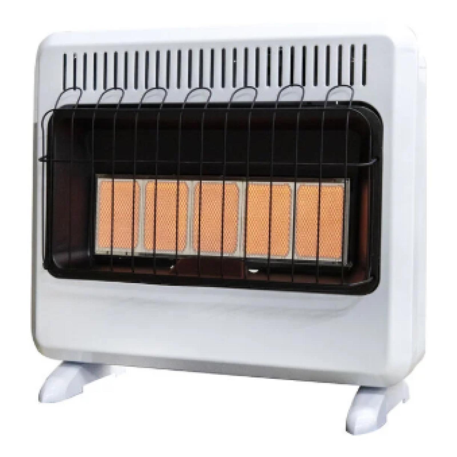 DALLAS LOCATION - AS-IS Heatstar 30000 BTU Vent Free Radiant Propane Heater with Thermostat and Blower Pallet (9 UNITS)