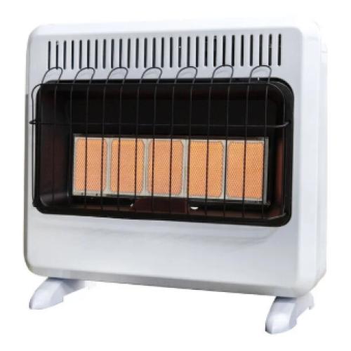 DALLAS LOCATION - AS-IS Heatstar 30000 BTU Vent Free Radiant Propane Heater with Thermostat and Blower Pallet (9 UNITS)